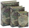 8 Inch Wood and Fabric Book Box
