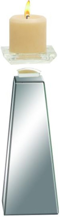 Mirrored 12 Inch Candle Holder