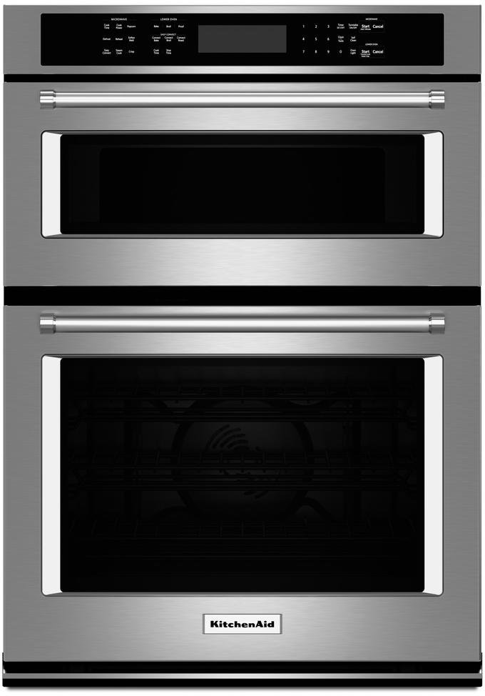 KOCE507ESS KitchenAid 27 Inch Combination Wall Oven with Microwave - 5.7 cu. ft. Stainless Steel-1