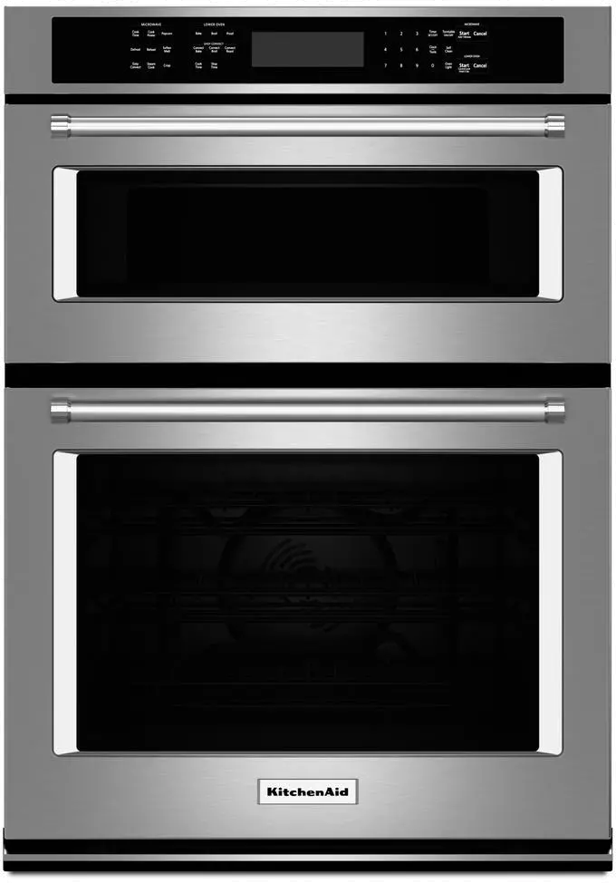 KOCE507ESS KitchenAid 27 Inch Combination Wall Oven with Microwave - 5.7 cu. ft. Stainless Steel-1
