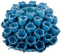 Blue Ceramic Candle Holder