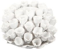 White Ceramic Candle Holder