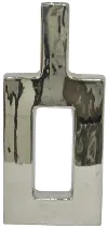 Clearance Silver Ceramic 16 Inch Vase