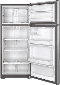 GTS18GSHSS GE 17.5 cu. ft. Top Freezer Refrigerator - 28 Inch Stainless Steel-4