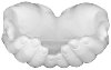 Clearance White Ceramic Helping Hands Figurine
