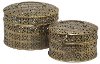 Clearance 10 Inch Gold Metal Lattice Box