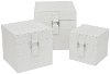 6 Inch White Decorative Box With Buckle