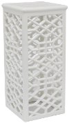 White 17 Inch Ceramic Pedestal