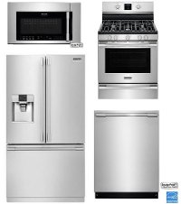FRG-PRO-3DR-GAS-KIT Frigidaire Professional Kitchen Appliance Package with Gas Range - Stainless Steel