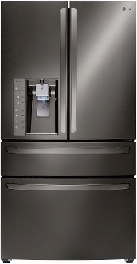 LMXC23746D LG 22.7 Cu. Ft. French Door Refrigerator - 36 Inch Black Stainless Steel Counter Depth