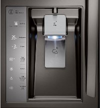 LMXC23746D LG Counter Depth 4 Door French Door Refrigerator - 22.7 cu. ft., 36 Inch Black Stainless Steel-4