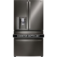 LMXC23746D LG Counter Depth 4 Door French Door Refrigerator - 22.7 cu. ft., 36 Inch Black Stainless Steel-6