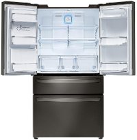 LMXC23746D LG Counter Depth 4 Door French Door Refrigerator - 22.7 cu. ft., 36 Inch Black Stainless Steel-7