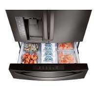 LMXC23746D LG Counter Depth 4 Door French Door Refrigerator - 22.7 cu. ft., 36 Inch Black Stainless Steel-8