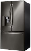 LFXC24726D LG 24 Cu. Ft. French Door Refrigerator - 36 Inch Black Stainless Steel Counter Depth-2