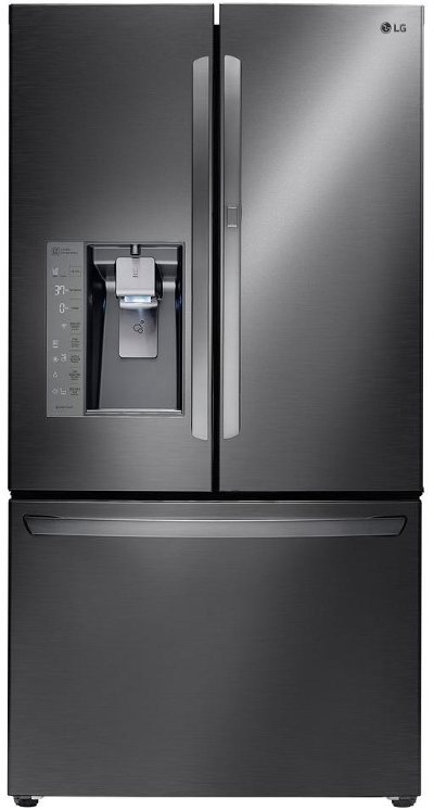 LFXS30766D LG 29.6 cu. ft. French Door-in-Door Smart Refrigerator - 36 Inch Black Stainless Steel