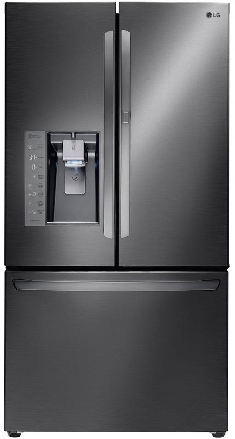 Lg 30 Cu Ft French Door Refrigerator 36 Inch Black Stainless Lg 30 Cu Ft French Door Refrigerator 36 Inch Black Stainless Steel Rc Willey Furniture