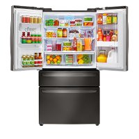 LMXS30776D LG 4 Door French Door-in-Door Refrigerator - 29.7 cu. ft., 36 Inch Black Stainless Steel-3