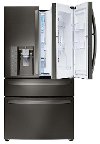 LMXS30776D LG 4 Door French Door-in-Door Refrigerator - 29.7 cu. ft., 36 Inch Black Stainless Steel-7