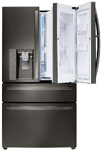 LMXS30776D LG 4 Door French Door-in-Door Refrigerator - 29.7 cu. ft., 36 Inch Black Stainless Steel-7