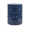 Blue Garden Stool-2