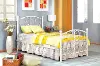 IDF-7706WH White Princess Twin Metal Bed - Belle