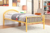 IDF-7713OR-T Orange Twin Metal Bed - Chandler