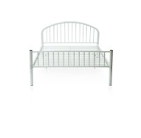 IDF-7713WH-F White Full Metal Bed - Chandler