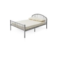 IDF-7713SV-F Silver Full Metal Bed - Chandler