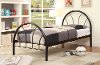 IDF-7712BK-T Black Metal Twin Bed - Clarkson