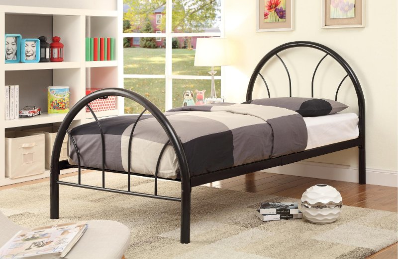 Black Metal Twin Bed Clarkson Rc Willey Furniture