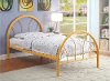 IDF-7712OR-T Orange Metal Twin Bed - Clarkson