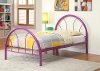 IDF-7712PR-T Purple Metal Twin Bed - Clarkson