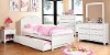 IDF-7942WH-T White Classic Twin Platform Bed - Lexington