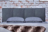 IDF-7008GY-Q Gray Leatherette Queen Platform Bed - Manhattan-2