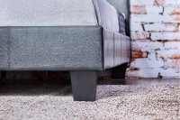 IDF-7008GY-Q Gray Leatherette Queen Platform Bed - Manhattan-3