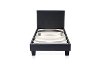 IDF-7008GY-T Gray Leatherette Twin Platform Bed - Manhattan-1