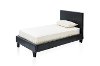 IDF-7008GY-T Gray Leatherette Twin Platform Bed - Manhattan-3
