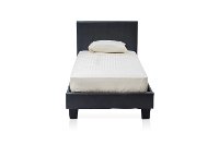 IDF-7008GY-T Gray Leatherette Twin Platform Bed - Manhattan-4