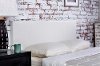 IDF-7008WH-F White Leatherette Full Platform Bed - Manhattan-2