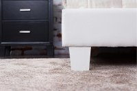 IDF-7008WH-F White Leatherette Full Platform Bed - Manhattan-3
