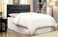 IDF-7794BK-HB-FQ Black Upholstered Full/Queen Headboard - Milton