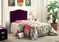 IDF-7989PR-HB-T Purple Upholstered Twin Headboard - Venice