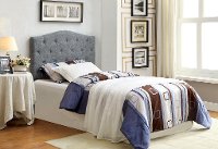 IDF-7989GY-HB-T Gray Woven Upholstered Twin Headboard - Venice