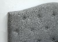 IDF-7989GY-HB-T Gray Woven Upholstered Twin Headboard - Venice-2