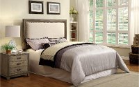 IDF-7615HB-Q Cream Upholstered Queen Size Headboard - Willow