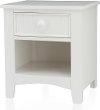 IDF-7905WH-N White Single Drawer Nightstand