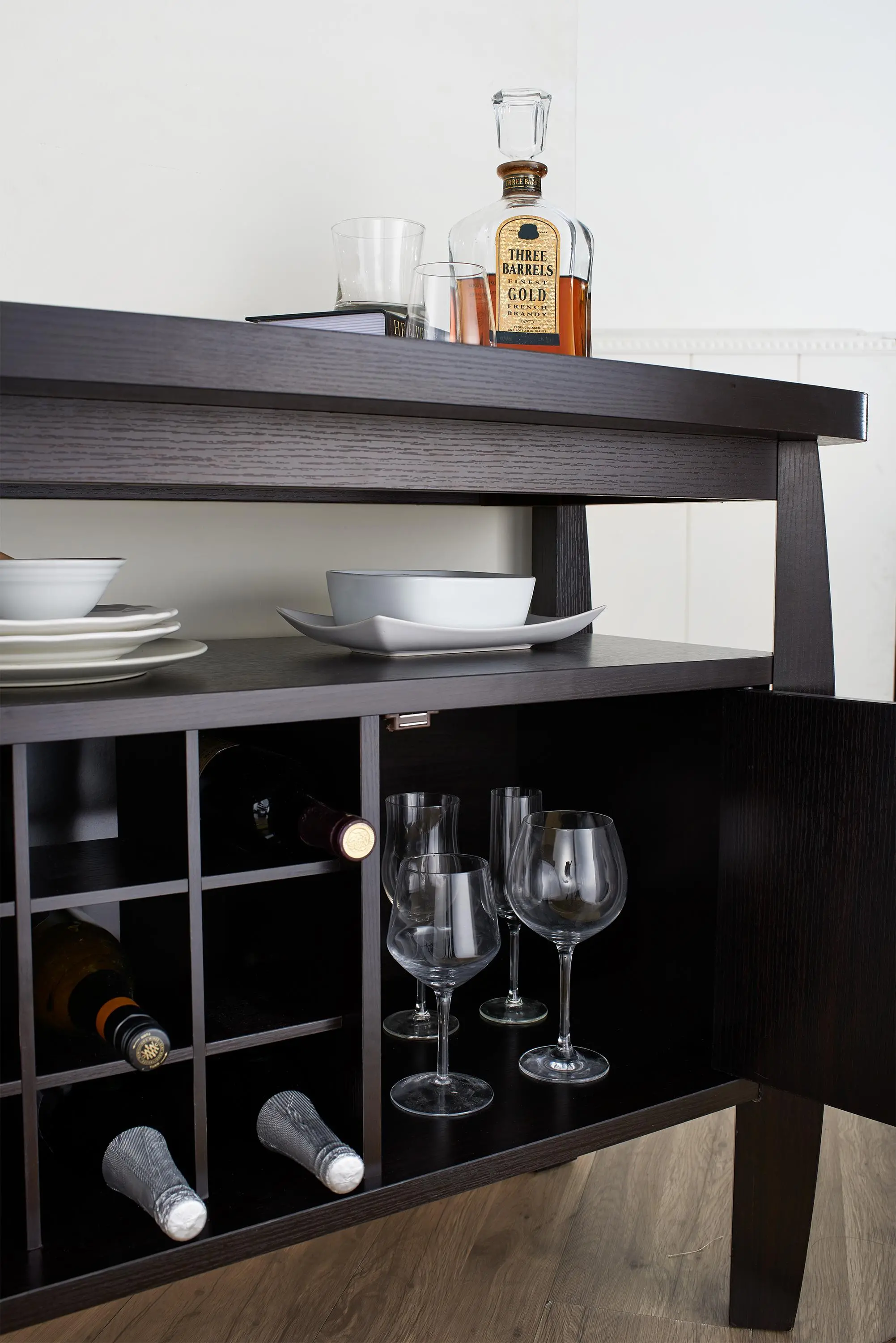 IDI-11462 Contemporary Dark Brown Dining Buffet - Miller-2