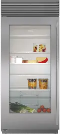 BI-36RG/S/TH-RH Sub-Zero 36 Inch Freezerless Refrigerator with Glass Door - 23.3 cu. ft., Right Hinge