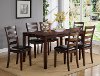 Clearance Dark Brown Traditional 7 Piece Dining Set - Tahoe